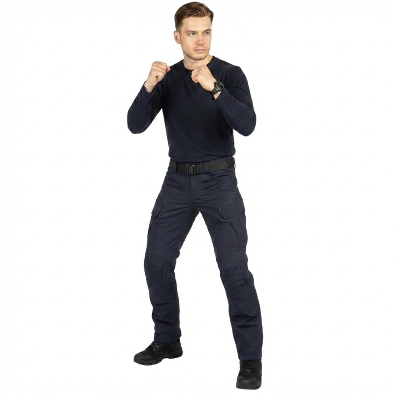 Tactical combat trousers with knee pads