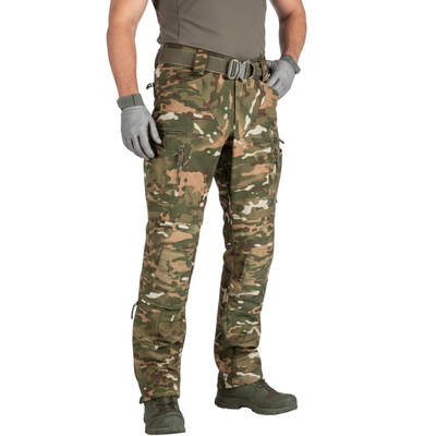Tactical combat trousers with knee pads