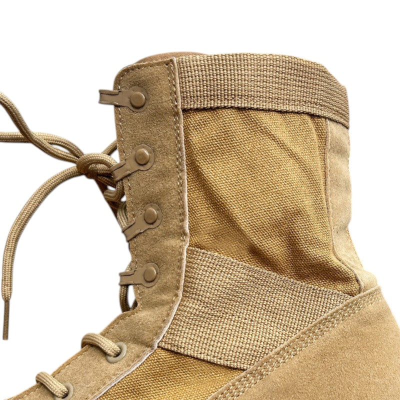 Knee high lace up tactical boots