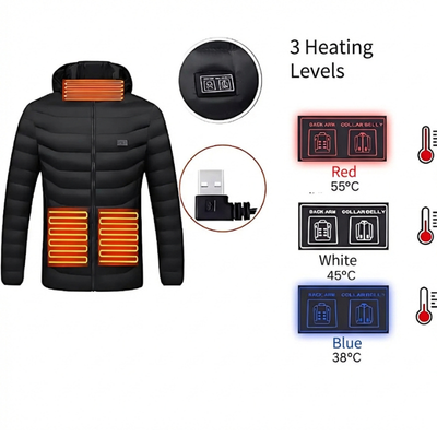 Heated Puffer Jacket Men's