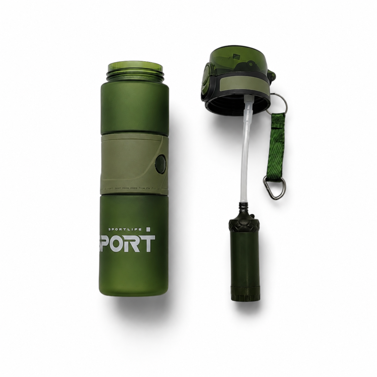 Military bottle with filter water