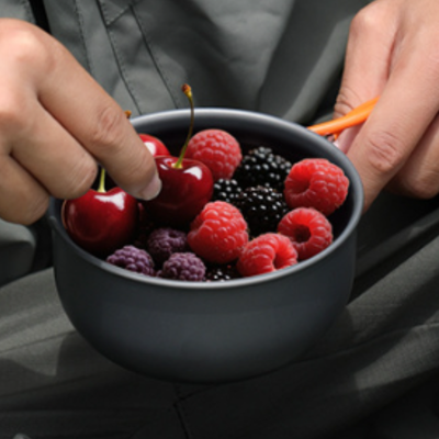 Nesting camping pots and pans