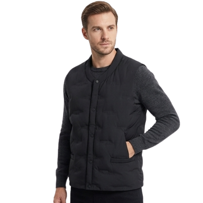 Military down vest black