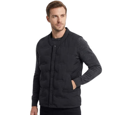 Military down vest black