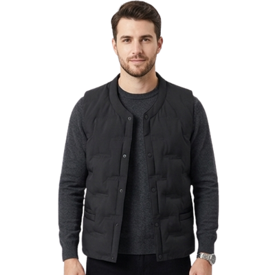 Military down vest black