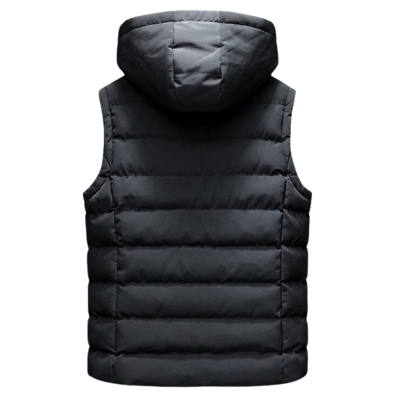 Hooded down vest