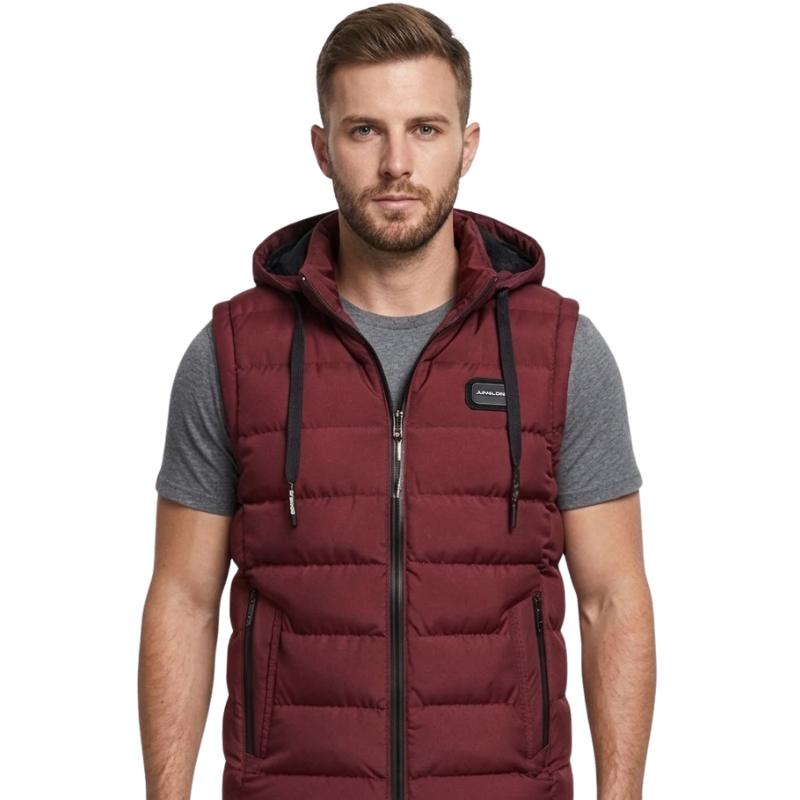 Hooded down vest