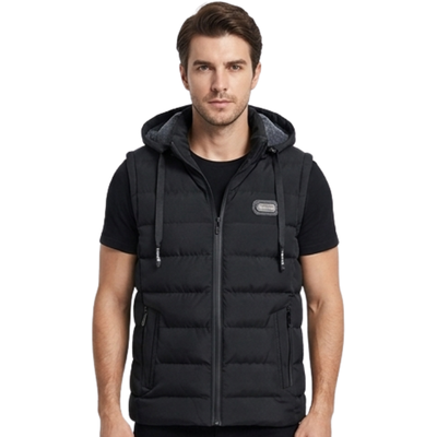 Hooded down vest