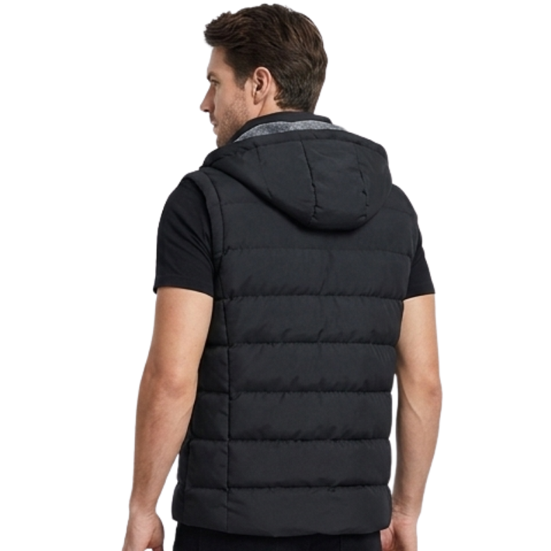 Hooded down vest