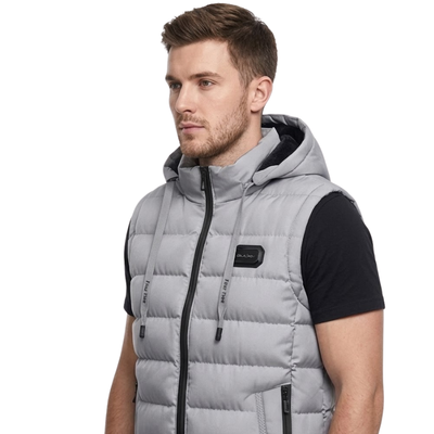 Hooded down vest