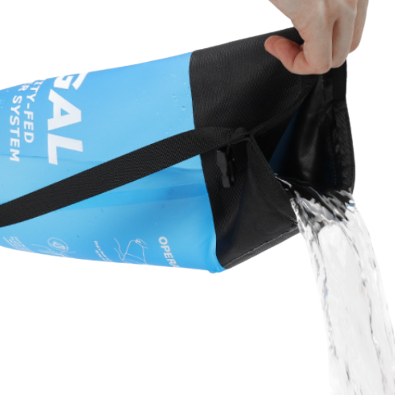 Gravity water filter camping