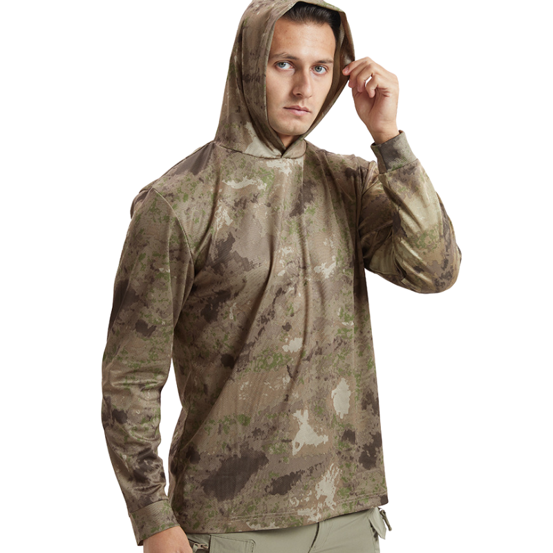 Camouflage sun hoodie
