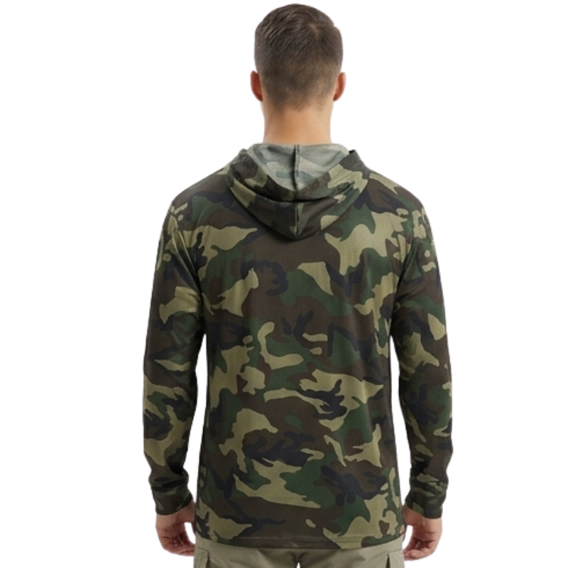 Camouflage sun hoodie