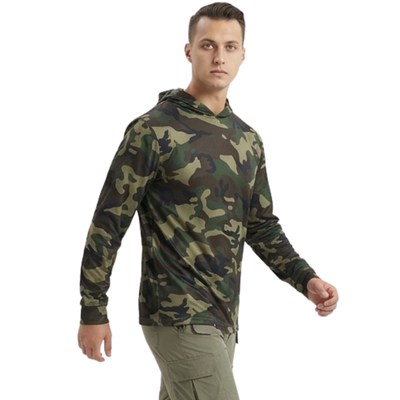 Camouflage sun hoodie