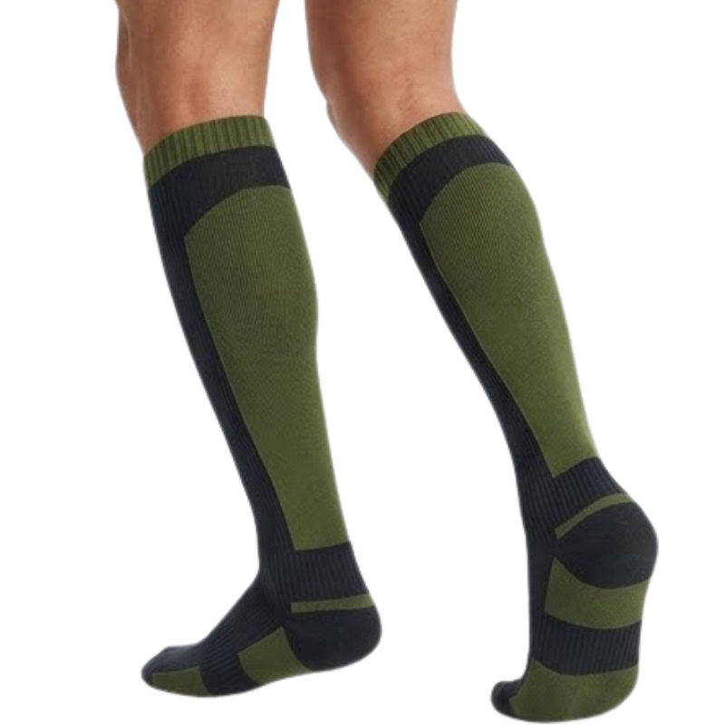 Water-repellent long socks