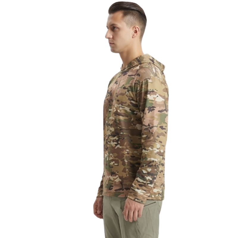 Camouflage sun hoodie