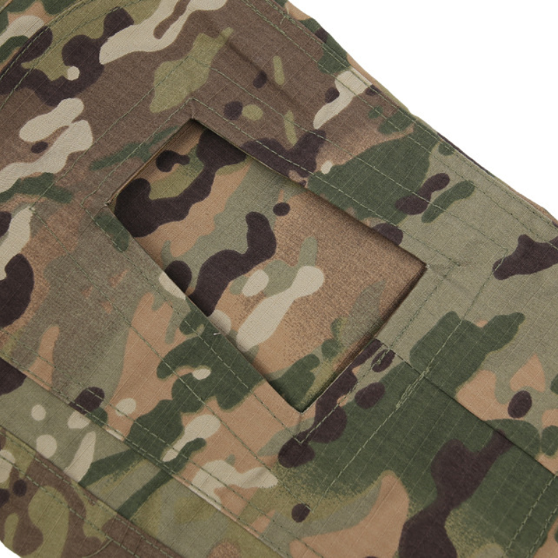 Mens army cargo pants with knee pads