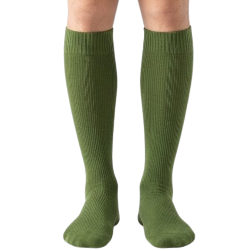 Water-repellent long socks
