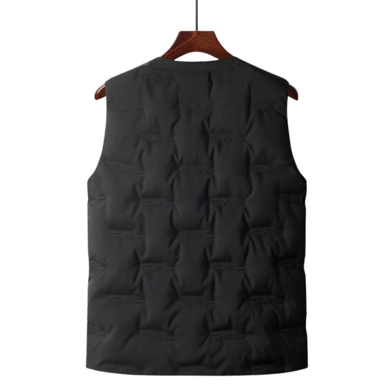 Military down vest black