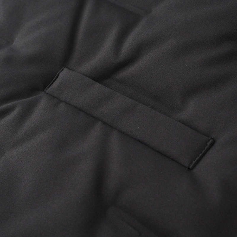 Military down vest black