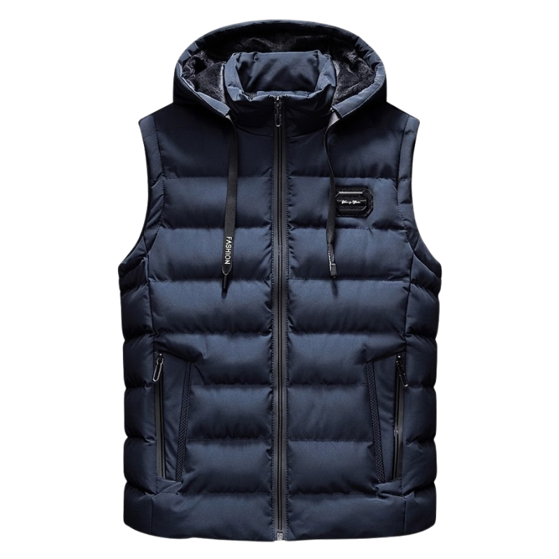 Hooded down vest