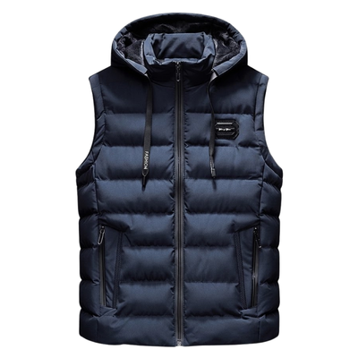 Hooded down vest
