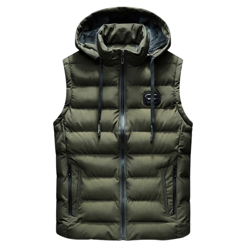 Hooded down vest