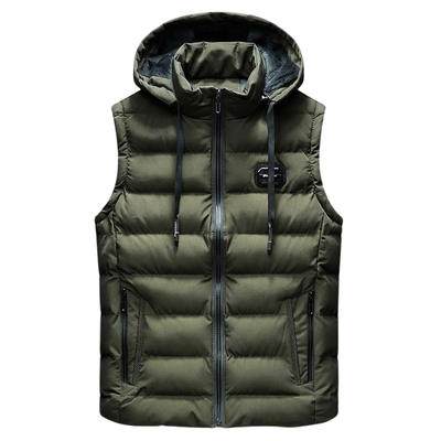 Hooded down vest