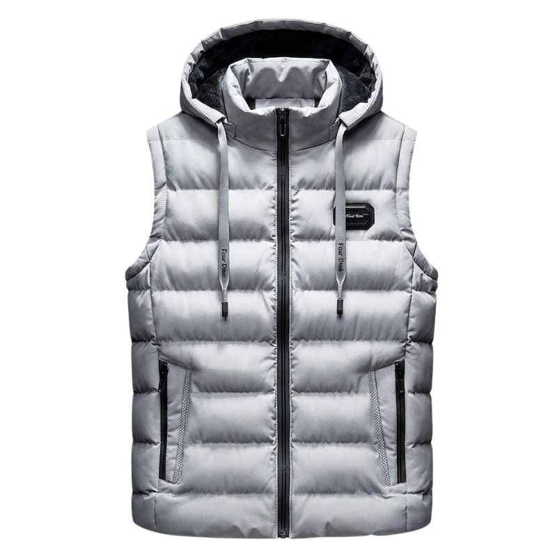 Hooded down vest