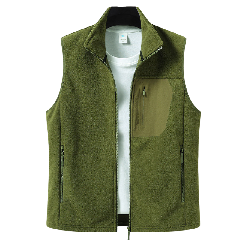 Mens fleece gilet full zip