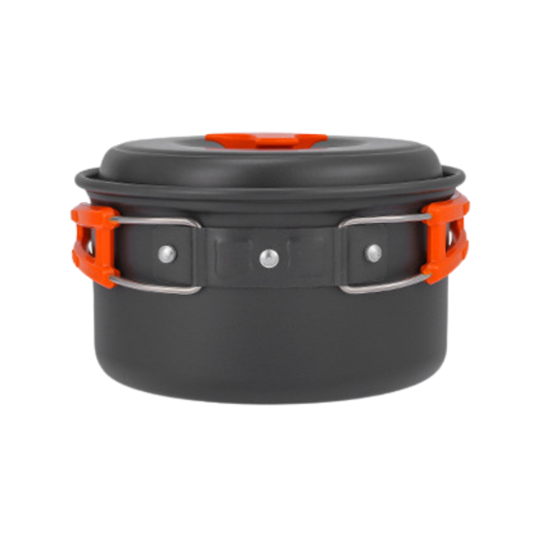 Camping pots and pans set