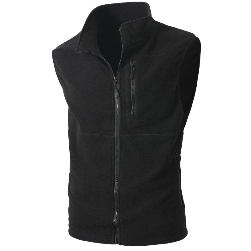 Mens fleece gilet zip up