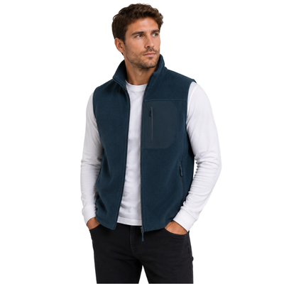 Mens fleece gilet full zip