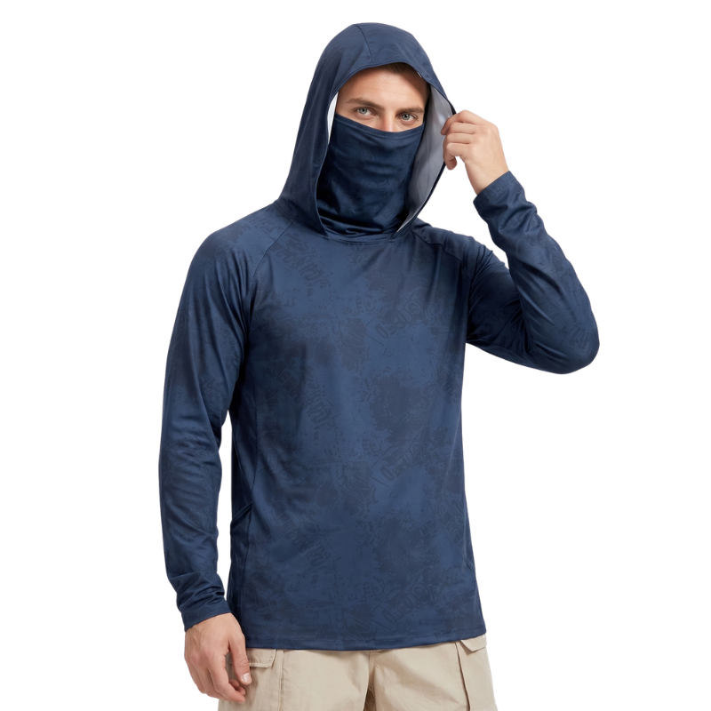 Sun hoodie with neck gaiter