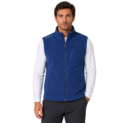 Mens fleece gilet with pockets