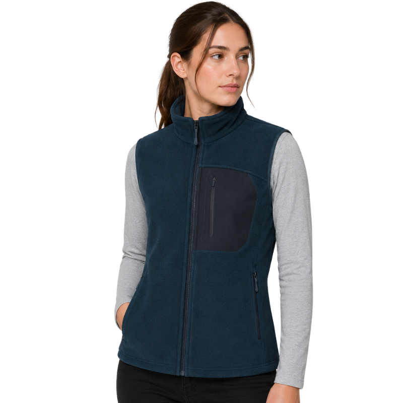 Fleece vest for walking