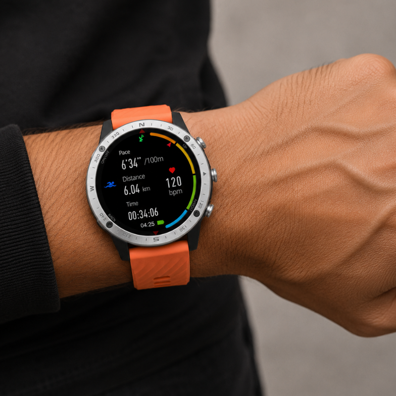 Waterproof gps watch