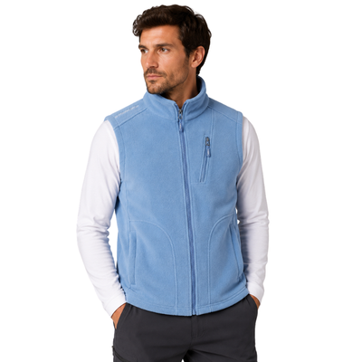 Mens fleece gilet with pockets