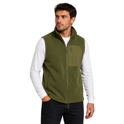 Mens fleece gilet full zip