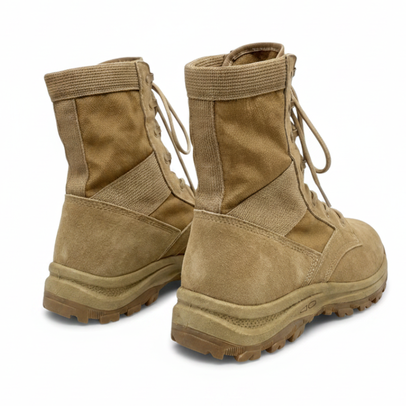 Knee high lace up tactical boots