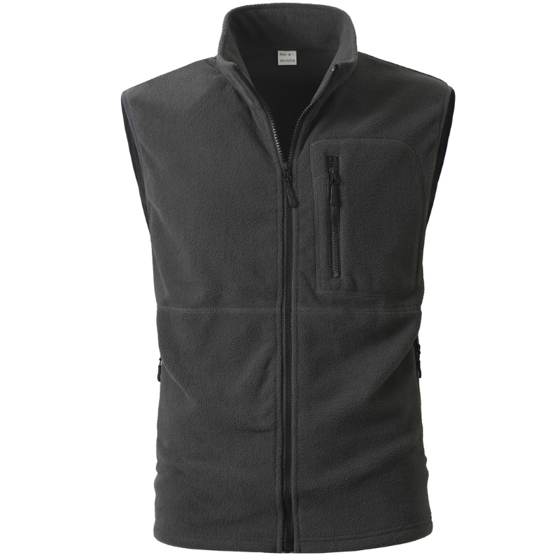 Mens fleece gilet zip up
