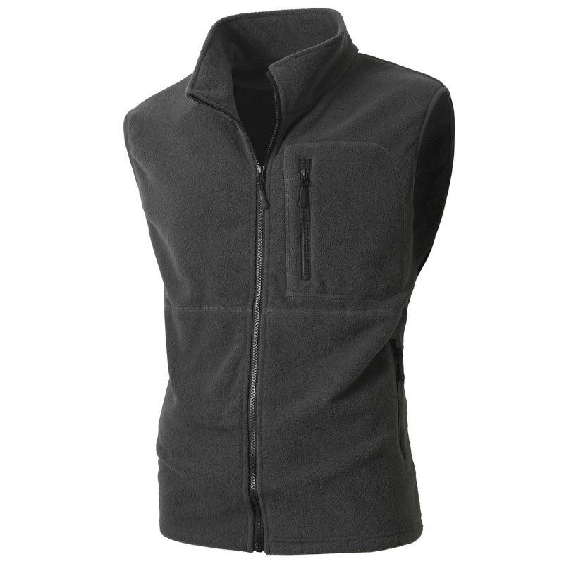 Mens fleece gilet zip up