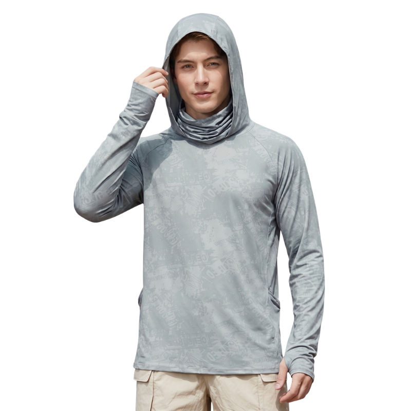 Sun hoodie with neck gaiter