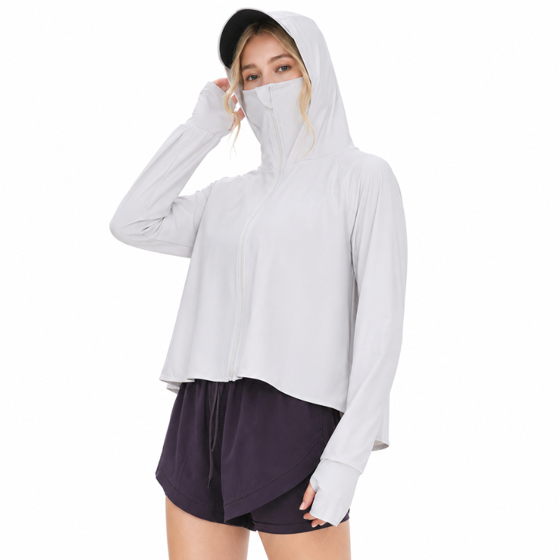 Sun protection hoodie women