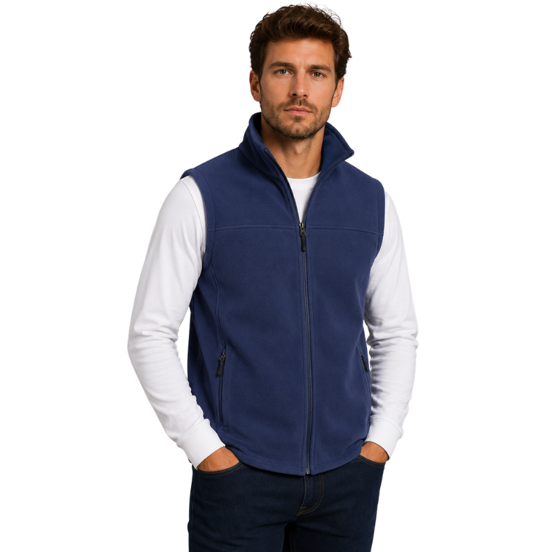 Mens fleece gilet soft