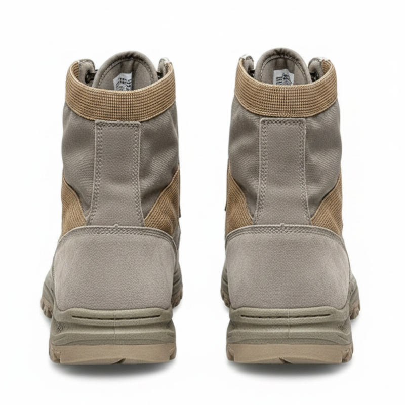 Knee high lace up tactical boots