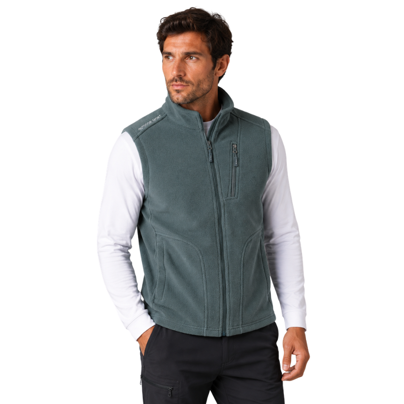 Mens fleece gilet with pockets