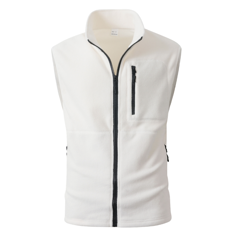 Mens fleece gilet zip up