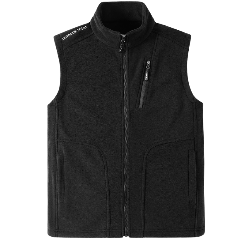Mens fleece gilet with pockets
