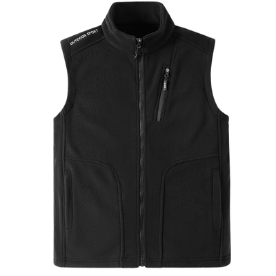 Mens fleece gilet with pockets